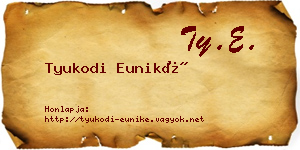 Tyukodi Euniké névjegykártya